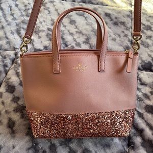 Kate Spade Rose Pink crossbody small tote.